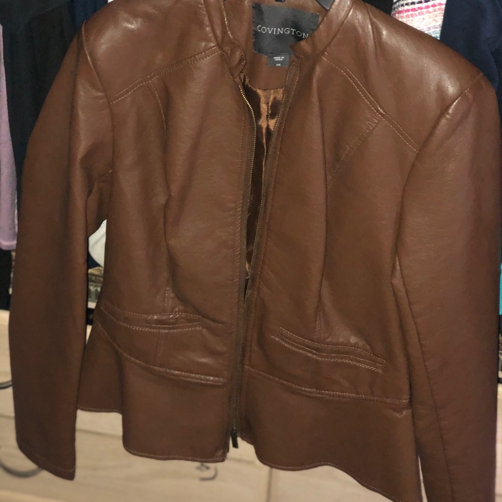 Tan leather